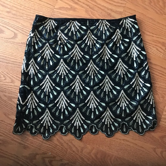 Art Noveau Sequin Skirt - Picture 1 of 3